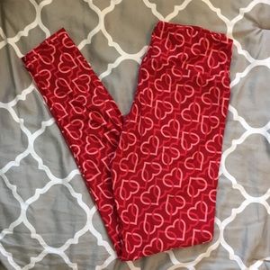 Lularoe NWOT Heart Leggings